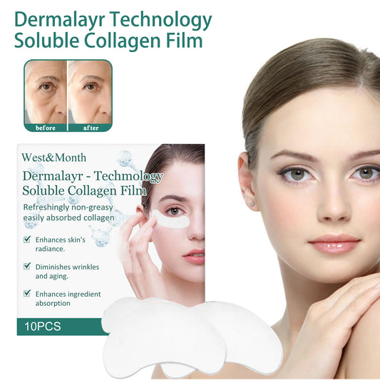 Dermalayr-Technology Soluble Collagen Film, Anti-wrinkle Moisturizing Firming Whitening Patch